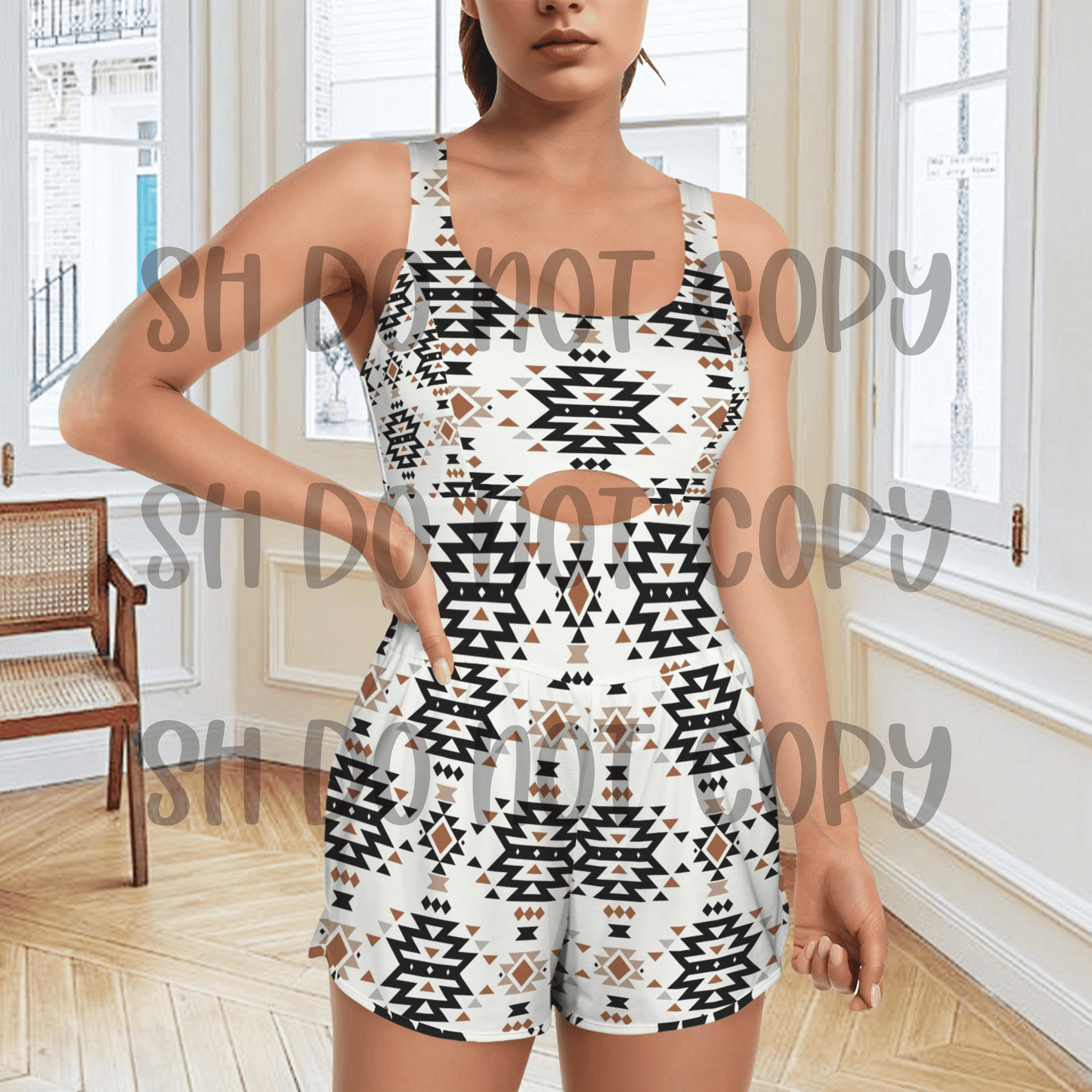 Cut Cross Back Rompers